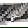 Mexen Velar L Duo Sliding Shower Door 140 cm, Graphite, Chrome - 871-140-003-42-01