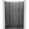 Mexen Velar L Duo Sliding Shower Door 150 cm, Graphite, Chrome - 871-150-003-42-01