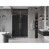 Mexen Velar L Duo Sliding Shower Door 150 cm, Graphite, Chrome - 871-150-003-42-01