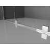 Mexen Velar L Duo Sliding Shower Door 150 cm, Graphite, Chrome - 871-150-003-42-01