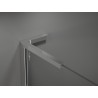 Mexen Velar L Duo Sliding Shower Door 150 cm, Graphite, Chrome - 871-150-003-42-01