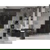Mexen Velar L Duo sliding shower door 140 cm, graphite, gold - 871-140-003-42-50