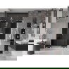 Mexen Velar L Duo sliding shower door 140 cm, graphite, white - 871-140-003-42-20