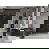Mexen Velar L Duo sliding shower door 140 cm, graphite, brushed gold - 871-140-003-42-55