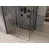 Mexen Omega extendable shower cubicle 100 x 90 cm, Transparent, Black - 825-100-090-70-00