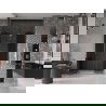 Mexen Velar L Duo sliding shower door 140 cm, graphite, rose gold - 871-140-003-42-60