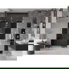Mexen Velar L Duo 140 cm Sliding Shower Door, Graphite, Brushed Nickel - 871-140-003-42-97