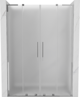 Mexen Velar L Duo sliding shower door 150 cm, frost, chrome - 871-150-003-32-01
