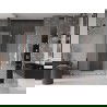 Mexen Velar L Duo sliding shower door 140 cm, frosted, rose gold - 871-140-003-32-60