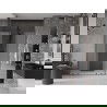 Mexen Velar L Duo sliding shower doors 140 cm, frosted, gun gray brushed - 871-140-003-32-66