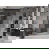 Mexen Velar L Duo sliding shower doors 140 cm, frosted, black - 871-140-003-32-70