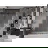 Mexen Velar L Duo 140 cm sliding shower door, frost, gun metal - 871-140-003-32-95