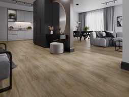 Mexen Palermo vinyl panel sample 1240 x 182 mm SPC 6.5 mm, IXPE underlay 1.5 mm, 4 V-Groove, Oak - F1025-S