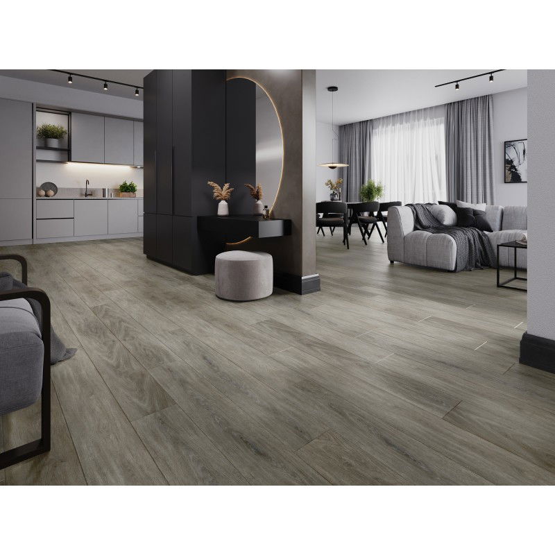 Mexen La Porte sample of SPC vinyl panels 6.5 mm, IXPE underlay 1.5 mm, 4 V-Groove, Oak - F1026-S