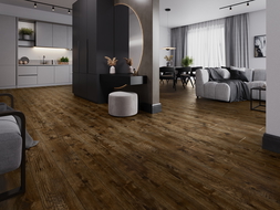 Mexen Mount Vernon SPC Vinyl Panel Sample 6.5 mm, IXPE Underlay 1.5 mm, 4-Sided V-Groove, Walnut - F1029-S