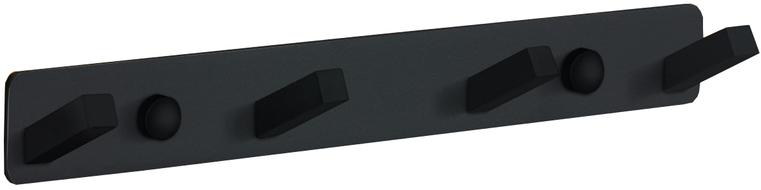 Mexen quadruple towel hook, Black - 709174-70