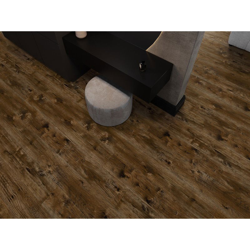 Mexen Mount Vernon SPC Vinyl Panel Sample 6.5 mm, IXPE Underlay 1.5 mm, 4-Sided V-Groove, Walnut - F1029-S