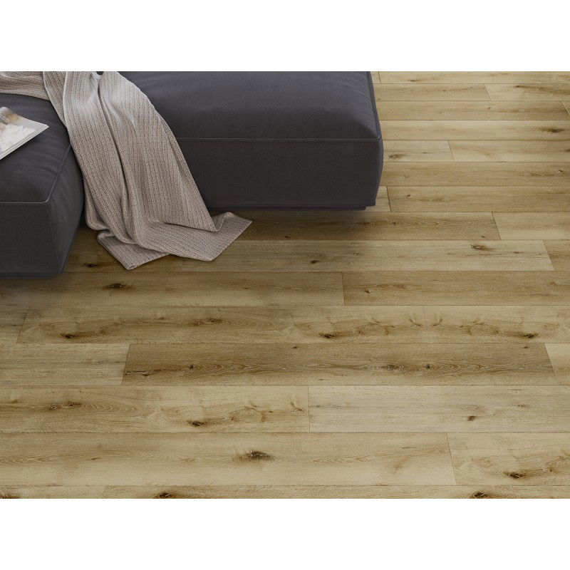 Mexen Oakley sample of SPC vinyl panels 6.5 mm, IXPE underlay 1.5 mm, 4 V-Groove, Oak - F1030-S