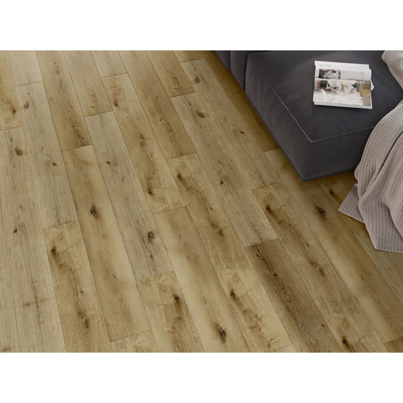 Mexen Oakley sample of SPC vinyl panels 6.5 mm, IXPE underlay 1.5 mm, 4 V-Groove, Oak - F1030-S