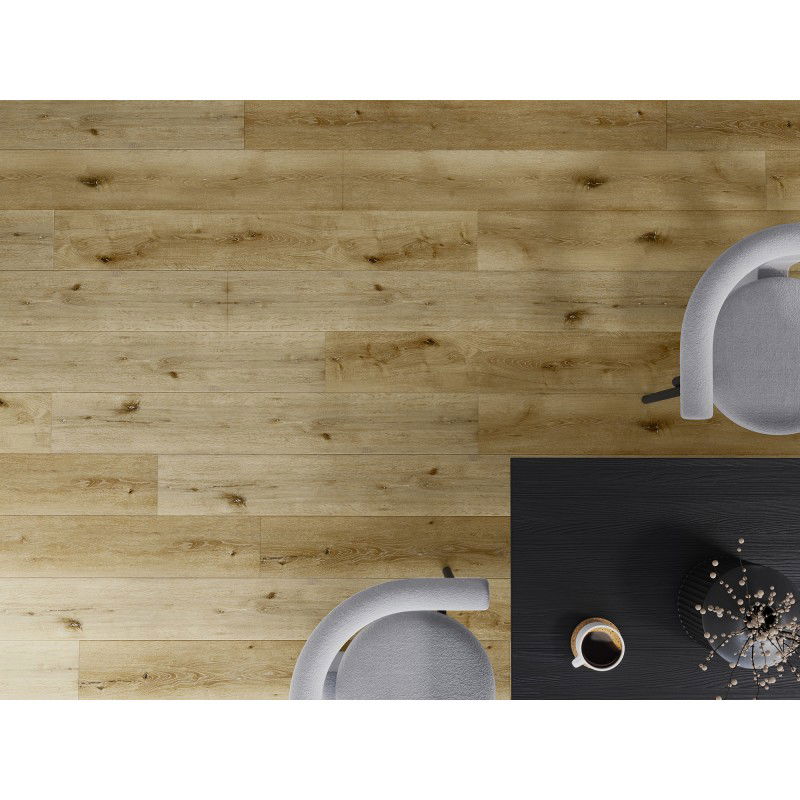 Mexen Oakley sample of SPC vinyl panels 6.5 mm, IXPE underlay 1.5 mm, 4 V-Groove, Oak - F1030-S