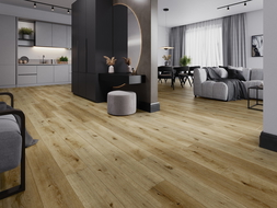 Mexen Oakley vinyl panel sample 1240 x 182 mm SPC 6.5 mm, IXPE underlay 1.5 mm, 4 V-Groove, Oak - F1030-S