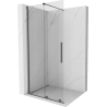 Mexen Velar sliding shower wall Walk-in 90 x 200 cm, transparent 8 mm, gun metal - 871-090-000-03-95