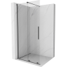 Mexen Velar Walk-in Sliding Shower Wall 100 x 200 cm, Transparent 8 mm, Gun Metal - 871-100-000-03-95