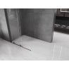 Mexen Velar Walk-in Sliding Shower Wall 100 x 200 cm, Transparent 8 mm, Gun Metal - 871-100-000-03-95