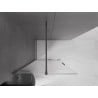 Mexen Velar Walk-in Sliding Shower Wall 100 x 200 cm, Transparent 8 mm, Gun Metal - 871-100-000-03-95