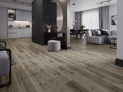 Mexen Kansas sample of SPC vinyl panels 6.5 mm, IXPE underlay 1.5 mm, 4 V-Groove, Oak - F1032-S