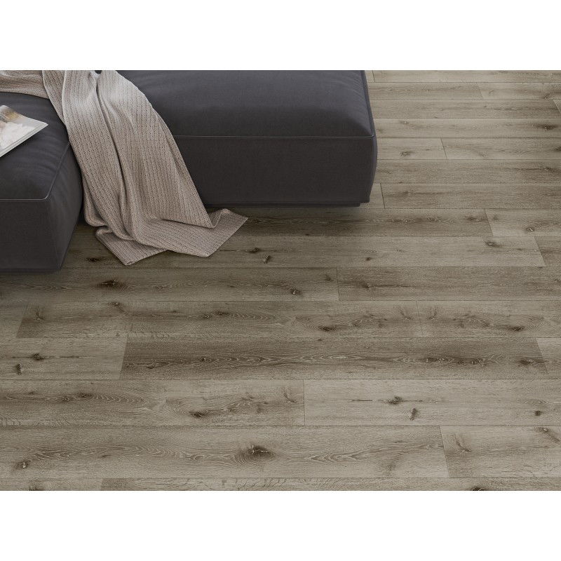 Mexen Kansas sample of SPC vinyl panels 6.5 mm, IXPE underlay 1.5 mm, 4 V-Groove, Oak - F1032-S