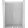 Mexen Velar L Duo 140 cm Sliding Shower Door, Frosted, White - 871-140-003-32-20