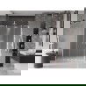 Mexen Velar L Duo 140 cm Sliding Shower Door, Frosted, White - 871-140-003-32-20