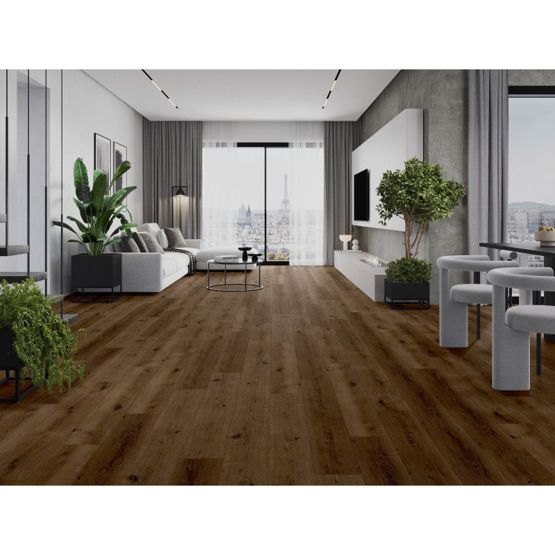 Mexen Strasburg SPC Vinyl Panel Sample 6.5 mm, IXPE Underlay 1.5 mm, 4 V-Groove, Oak - F1033-S