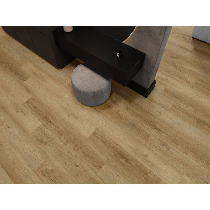 Mexen Sunset Hills sample of SPC vinyl panels 6.5 mm, IXPE underlay 1.5 mm, 4 V-Groove, Oak - F1037-S