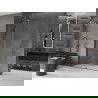Mexen Velar sliding shower wall Walk-in 140 x 200 cm, transparent 8 mm, gun metal - 871-140-000-03-95