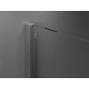Mexen Velar sliding shower wall Walk-in 140 x 200 cm, transparent 8 mm, gun metal - 871-140-000-03-95