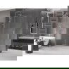 Mexen Velar sliding shower wall Walk-in 140 x 200 cm, transparent 8 mm, brushed nickel - 871-140-000-03-97