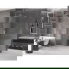 Mexen Velar sliding shower wall Walk-in 140 x 200 cm, transparent 8 mm, brushed nickel - 871-140-000-03-97