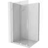 Mexen Velar L Sliding Shower Wall Walk-in 100 x 200 cm, transparent 8 mm, white - 871-100-003-03-20