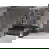 Mexen Velar L Sliding Shower Wall Walk-in 100 x 200 cm, Transparent 8 mm, Brushed Gold - 871-100-003-03-55