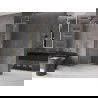 Mexen Velar L Sliding Shower Wall Walk-in 100 x 200 cm, Transparent 8 mm, Brushed Gold - 871-100-003-03-55