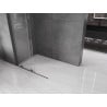 Mexen Velar L Sliding Shower Wall Walk-in 100 x 200 cm, Transparent 8 mm, Brushed Gun Gray - 871-100-003-03-66