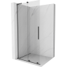 Mexen Velar L Sliding Shower Wall Walk-in 100 x 200 cm, Transparent 8 mm, Brushed Gun Gray - 871-100-003-03-66
