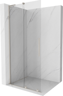 Mexen Velar L sliding walk-in shower wall 110 x 200 cm, transparent 8 mm, brushed nickel - 871-110-003-03-97