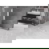 Mexen Velar L Shower Wall Sliding Walk-in 110 x 200 cm, Frosted 8 mm, White - 871-110-003-33-20