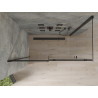 Mexen Omega sliding shower cabin 160 x 80 cm, transparent, black - 825-160-080-70-00