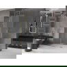 Mexen Velar L sliding shower wall Walk-in 120 x 200 cm, frost 8 mm, gold - 871-120-003-33-50