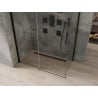 Mexen Omega extendable shower cubicle 160 x 90 cm, Transparent, Black - 825-160-090-70-00