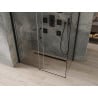 Mexen Omega extendable shower cubicle 160 x 90 cm, Transparent, Black - 825-160-090-70-00